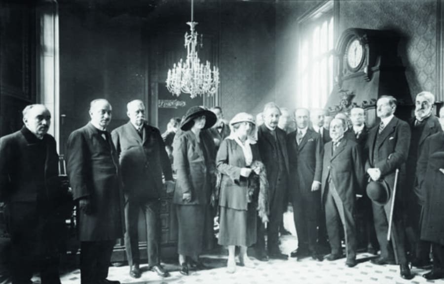 Albert Einstein foto al llegar a España