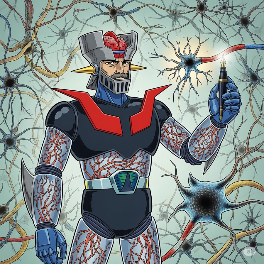 El Fantasma en la Máquina: De la Distopía de Cajal a la Superinteligencia Artificial, con Mazinger Z como Testigo