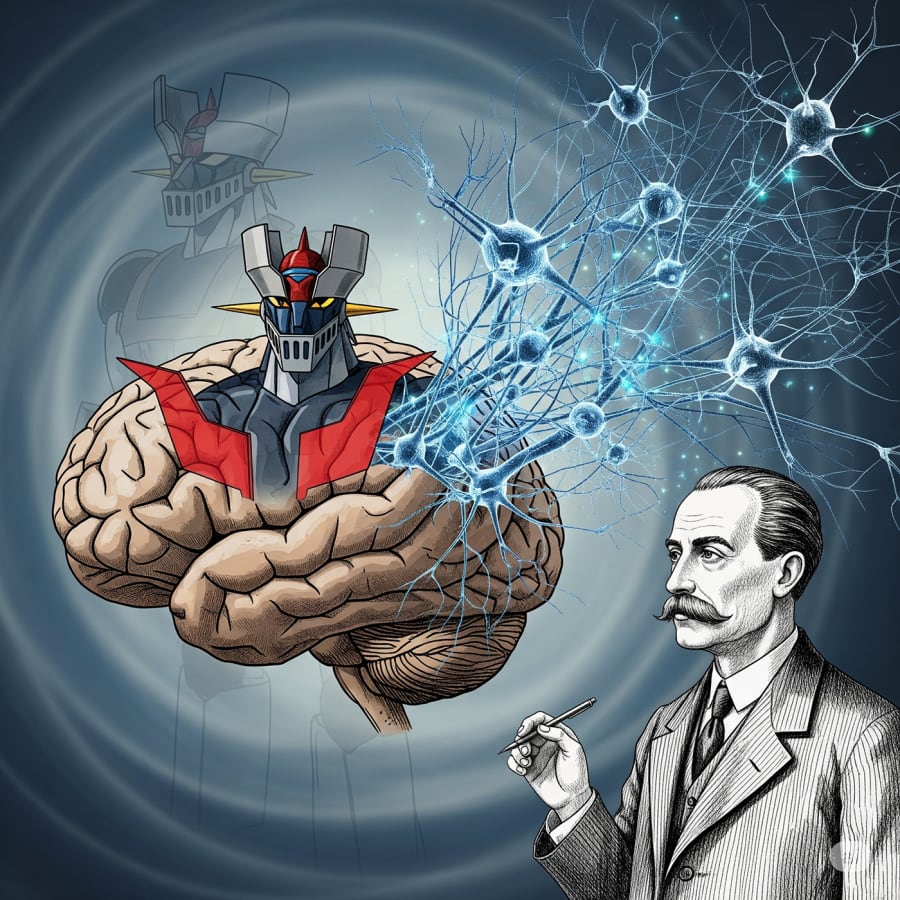 El Fantasma en la Máquina: De la Distopía de Cajal a la Superinteligencia Artificial, con Mazinger Z como Testigo