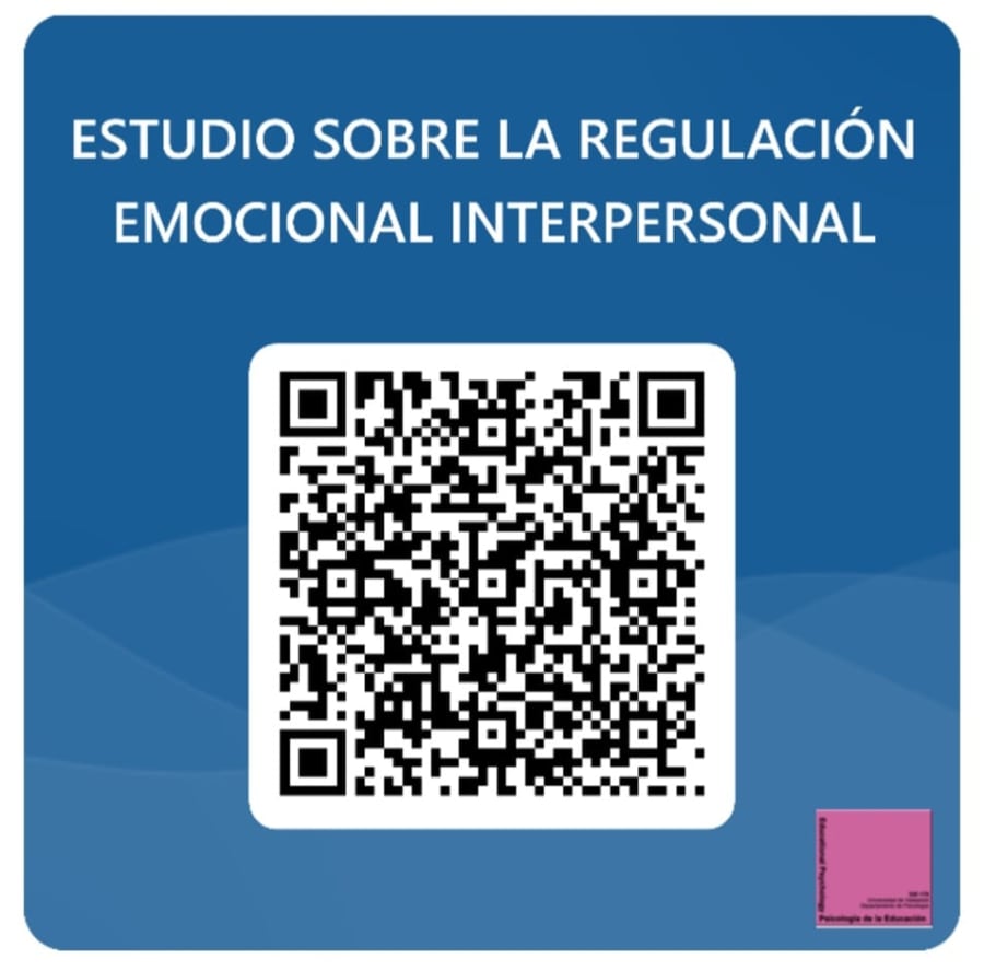 Código QR que dirige al cuestionario sobre el estudio de la regulación emocional interpersonal.