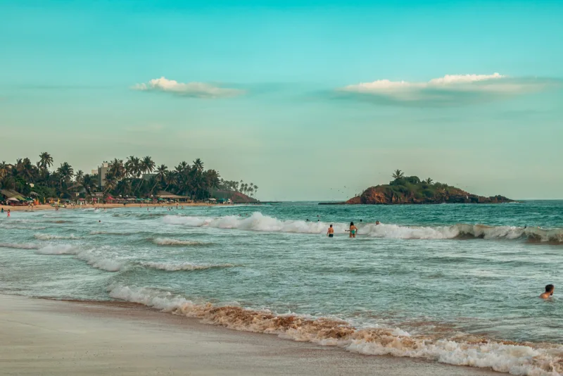The beach at Mirissa