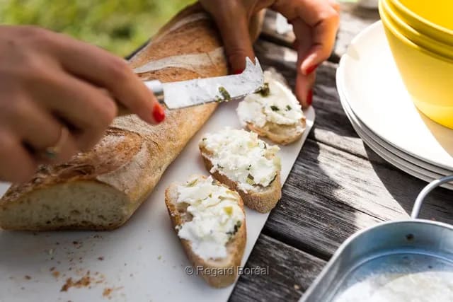Baguette. Picnic. Été au Québec. Lunch. Partage - Regard Boréal