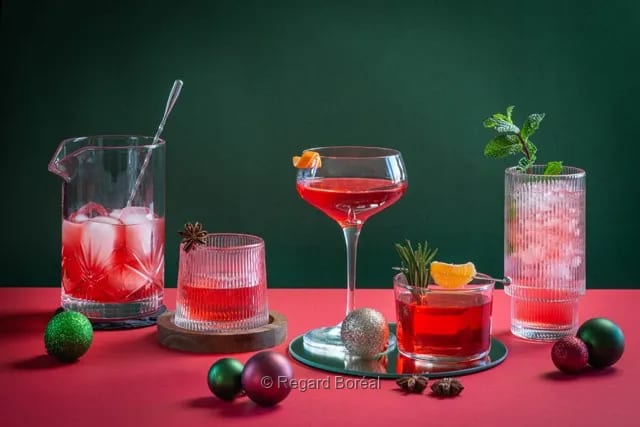 Sangria de Noël. Cocktail. Boisson. Joyeux Noël. Décembre - Nadia Bélanger - Regard Boréal