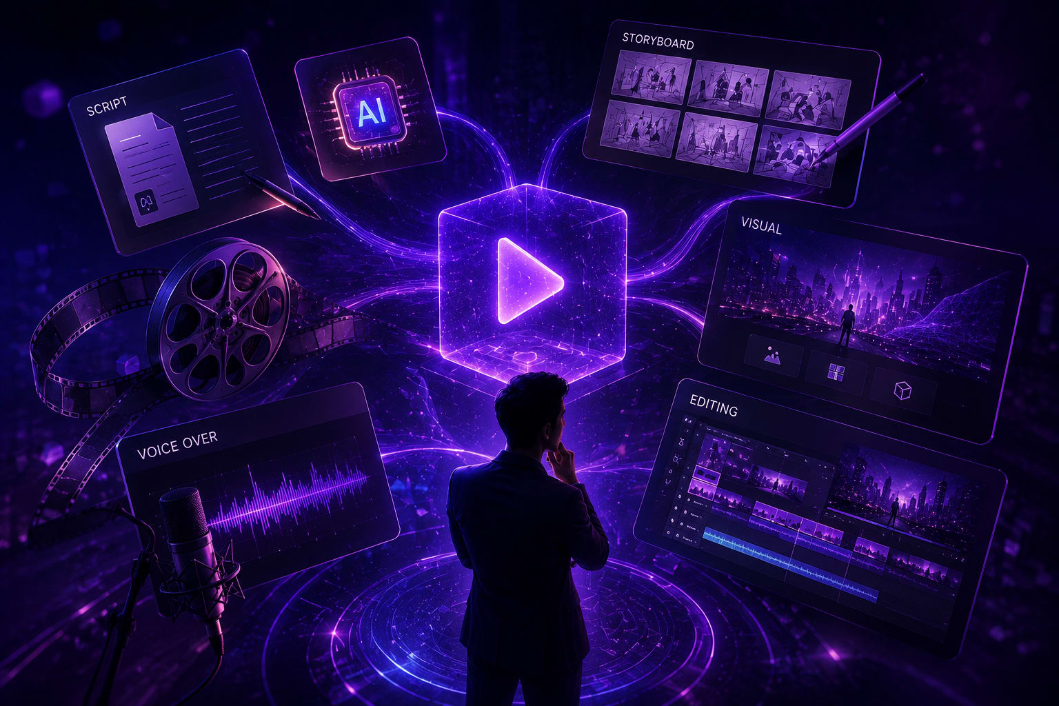 AI dalam Produksi Video: Dari Script, Storyboard, Visual, Voice Over, hingga Editing