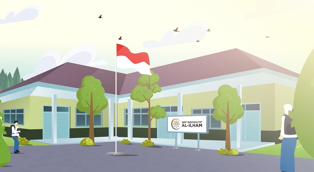 Contoh Storyborad Pembukaan 1 dari klien Sekolah Inspiratif Al-Ilham