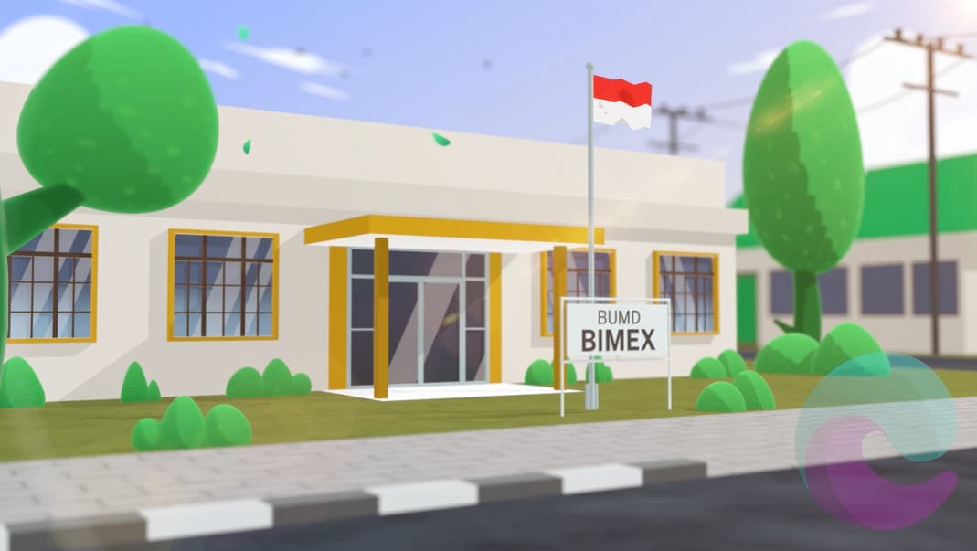 Contoh Storyborad INTRO 1 dari klien PT. BIMEX (Perseroda)