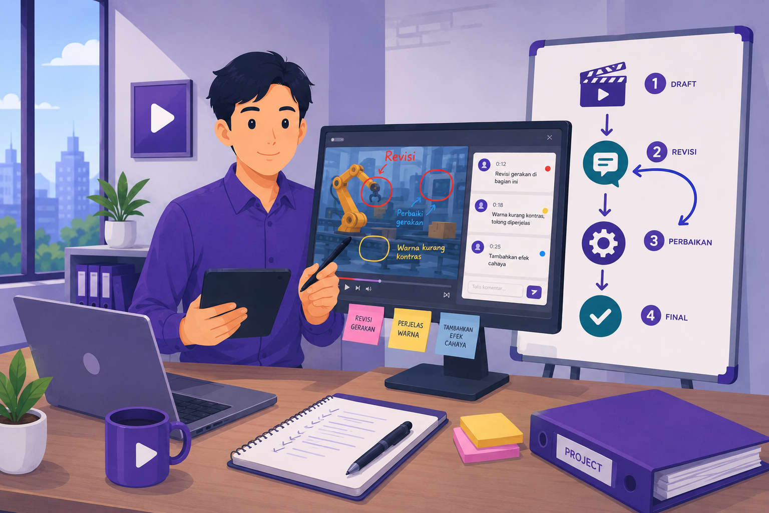 Cara Mengelola Revisi dalam Proyek Video Perusahaan