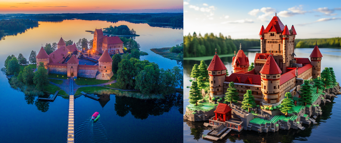 trakai castle generated by ai
