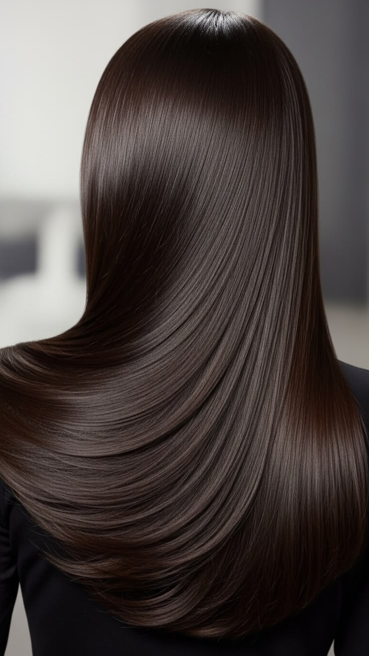 Resultado cabelo alinhado e com brilho