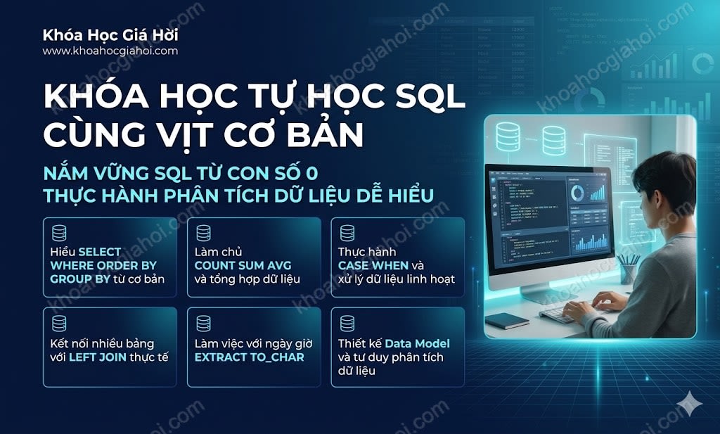 Khóa Học Tự Học Sql Cùng Vịt Cơ Bản