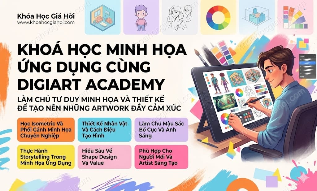 Khoá Học Minh Họa Ứng Dụng Cùng Digiart Academy
