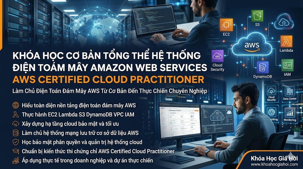 Khóa Học Cơ Bản Tổng Thể Hệ Thống Điện Toán Đám Mây Amazon Web Services (aws Certified Cloud Practitioner)