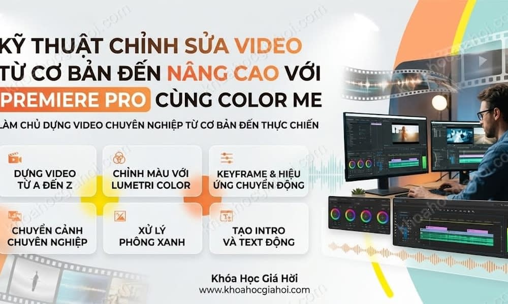 Kỹ Thuật Chỉnh Sửa Video Từ Cơ Bản Đến Nâng Cao Với Premiere Pro Cùng Color Me