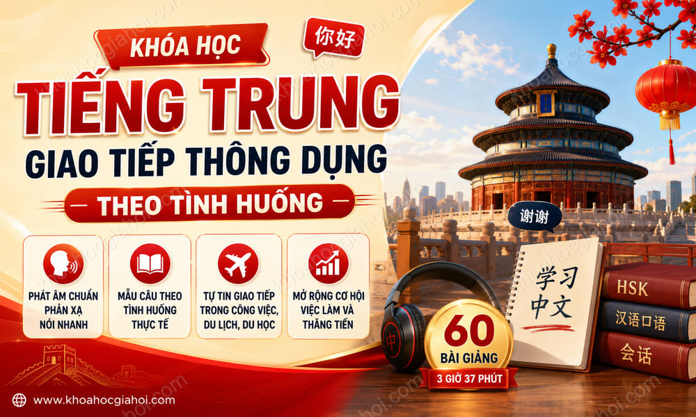 Khóa Học Tiếng Trung Giao Tiếp Thông Dụng Theo Tình Huống
