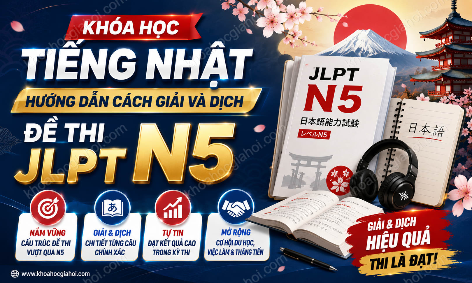 Khóa Học Tiếng Nhật Hướng Dẫn Cách Giải Và Dịch Đề Thi Jlpt N5