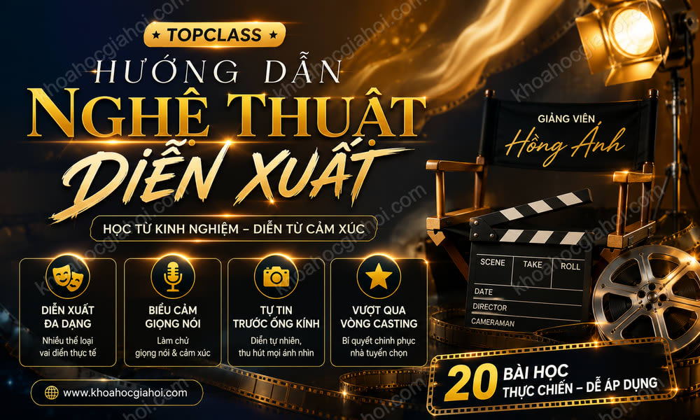 Khóa Học Topclass Hướng Dẫn Nghệ Thuật Diễn Xuất