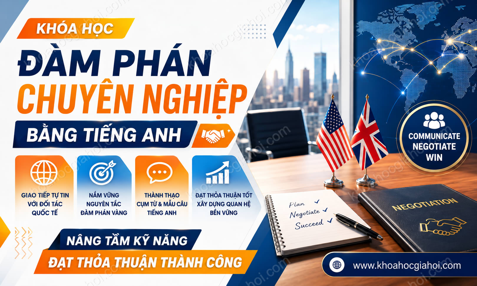 Khóa Học Đàm Phán Chuyên Nghiệp Bằng Tiếng Anh