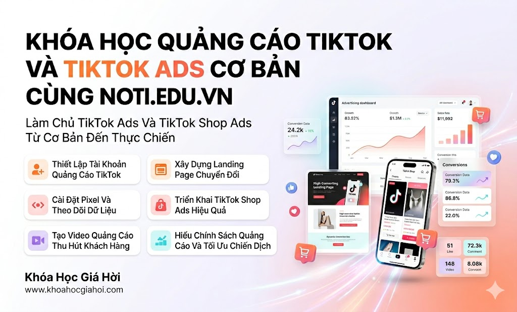 Khóa Học Quảng Cáo Tiktok Và Tiktok Ads Cơ Bản Cùng Noti.edu.vn