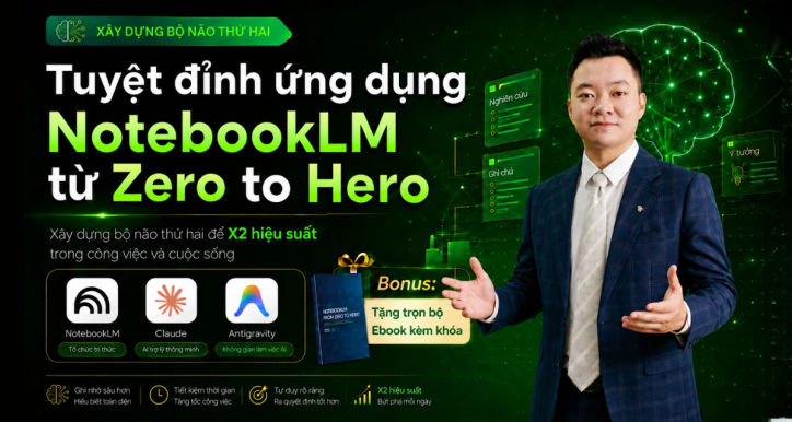 Khóa Học Ứng Dụng NotebookLM Hiệu Quả Từ Zero Tới Hero Mới Nhất