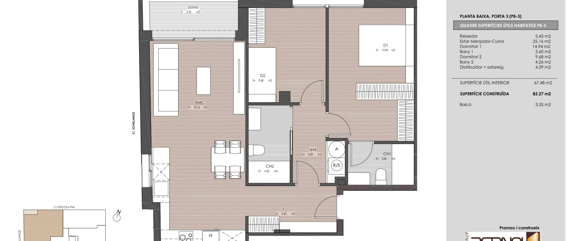 PROMOCIÓ FINALITZADA AL C/JOVELLANOS, 58 DE SABADELL