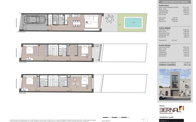 Obra Nova Casa Unifamiliar amb piscina al C/ Dels Montcada, 52