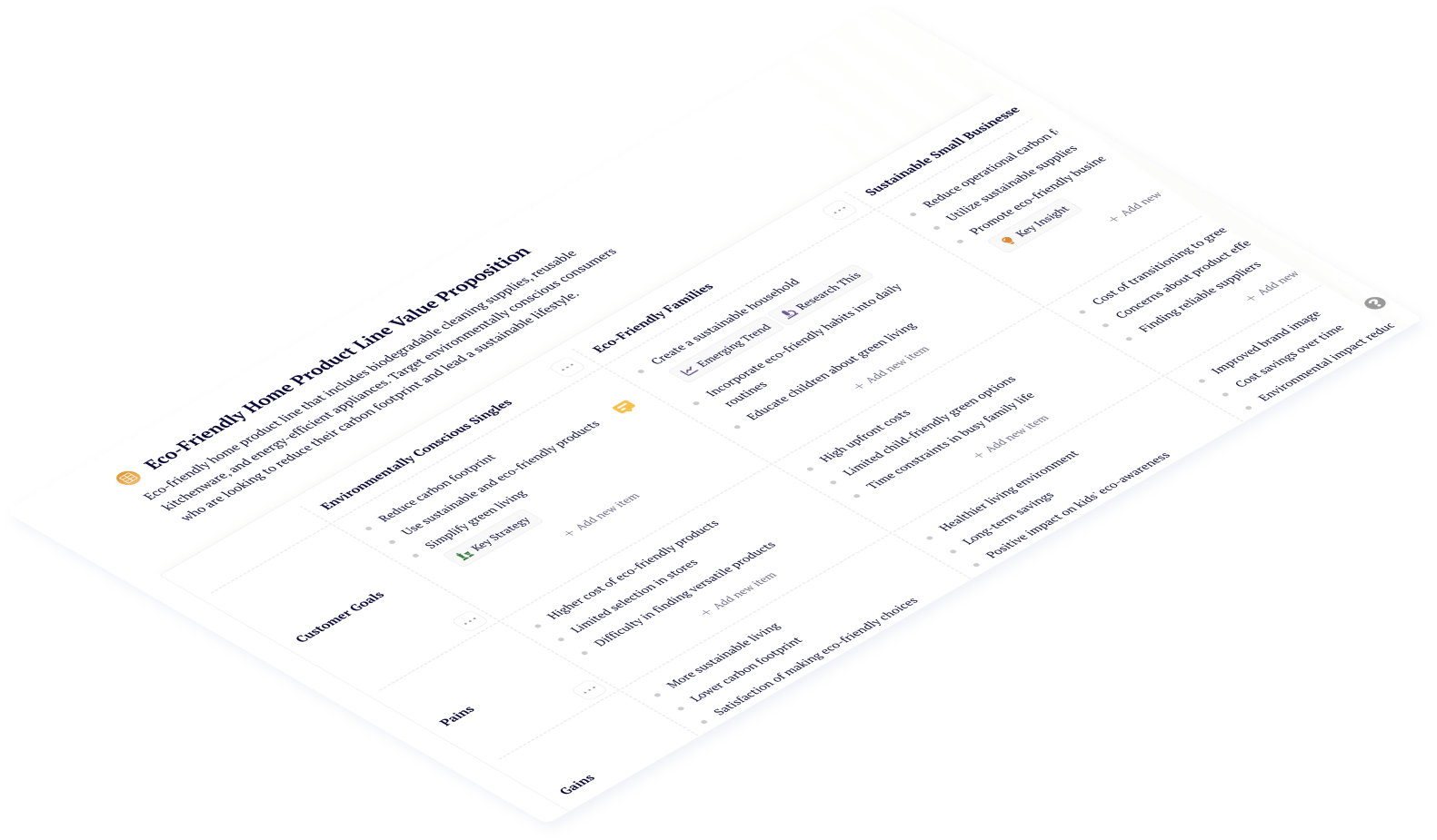 Create a Value Proposition Canvas with Context AI