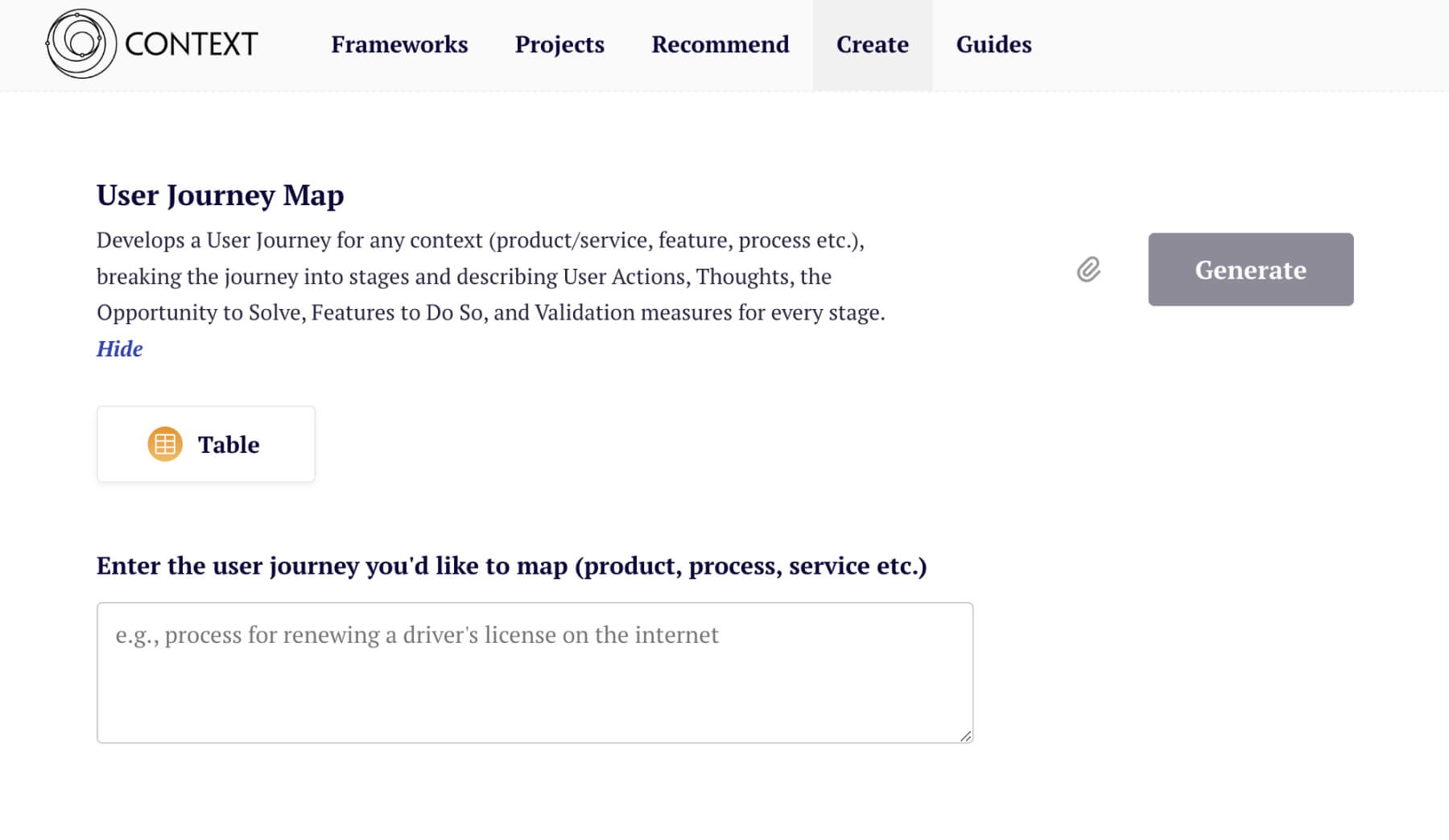 User Journey Map Creation Process