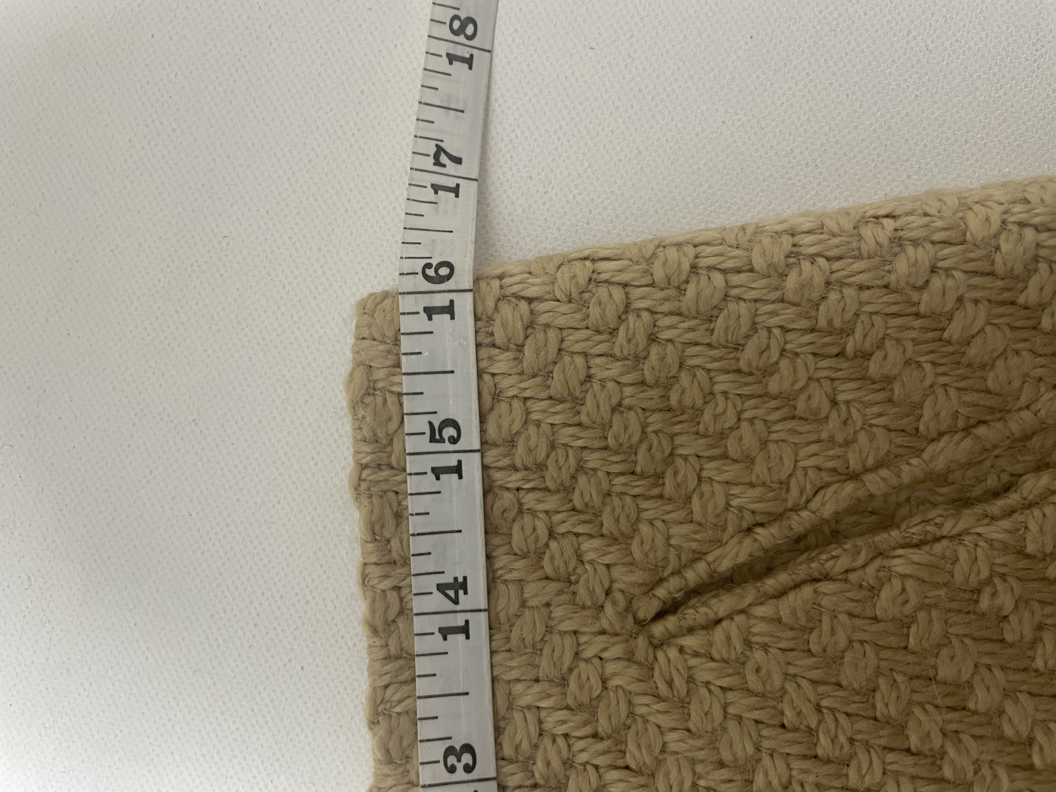 Grace Dane Lewis Tan Chevron Knit Midi Skirt Pockets Fringe Size 10 picture 3