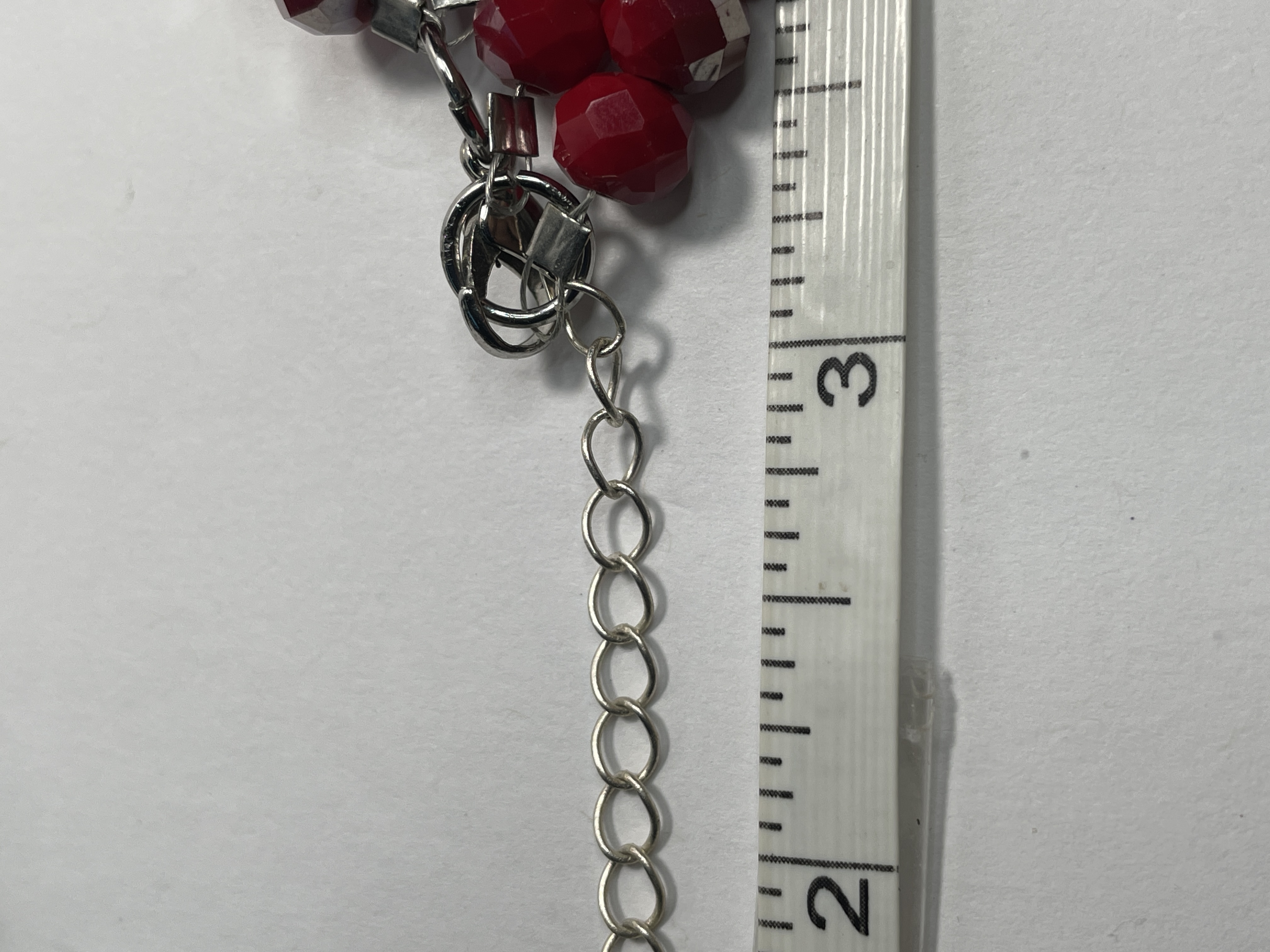 Red Faceted Crystal Glass Bead Neckalce picture 6