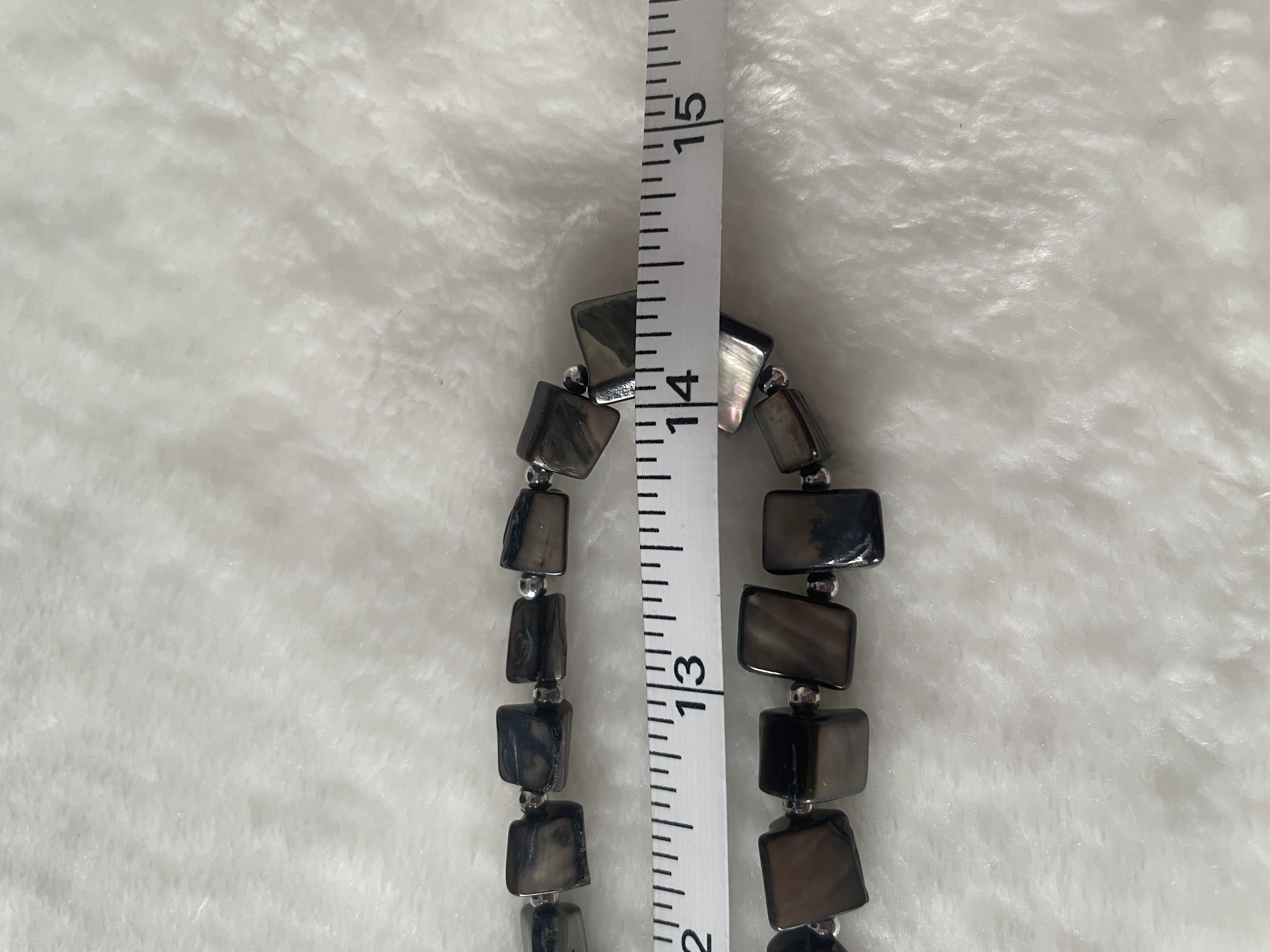Gray Iridescent Abalone Polished Sea Shell Bead picture 5