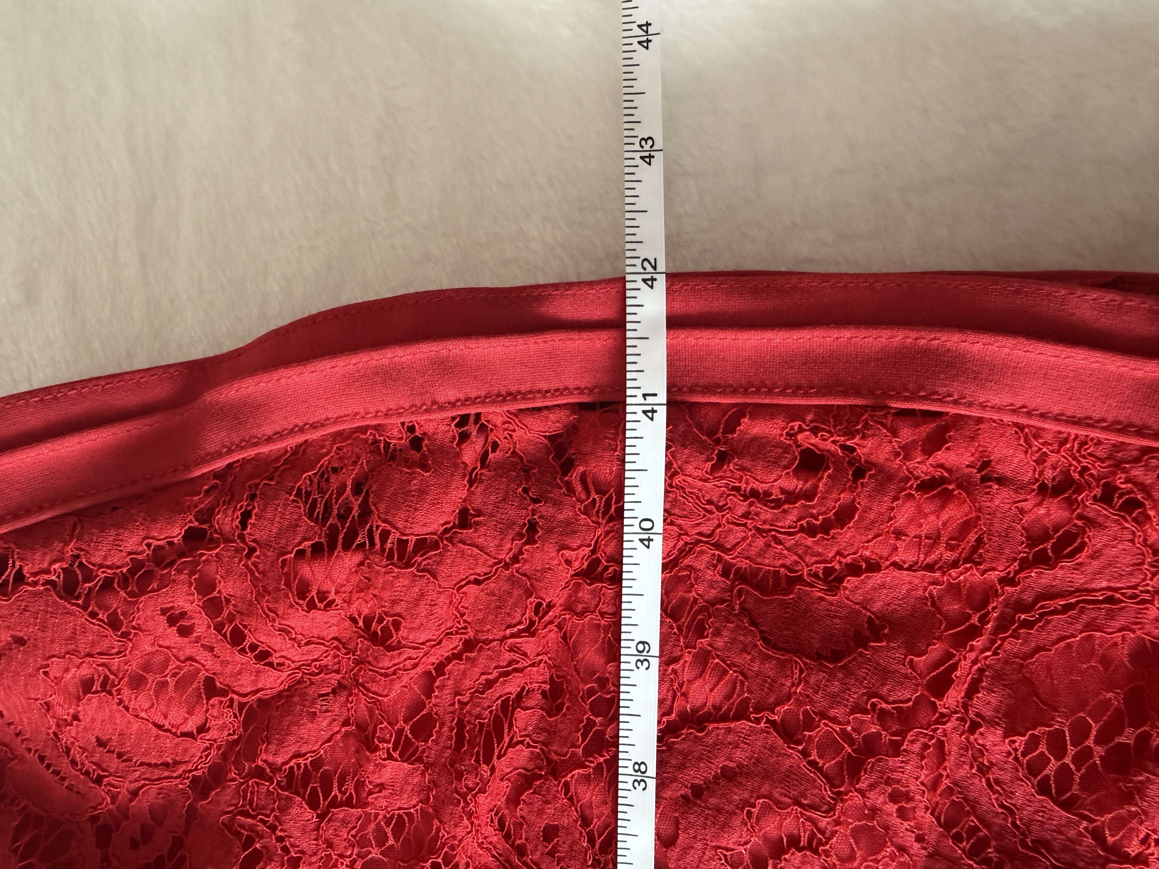 Tadashi Shoji Deep Rose Lace Pintuck Jersey Fit Flare Cocktail picture 5