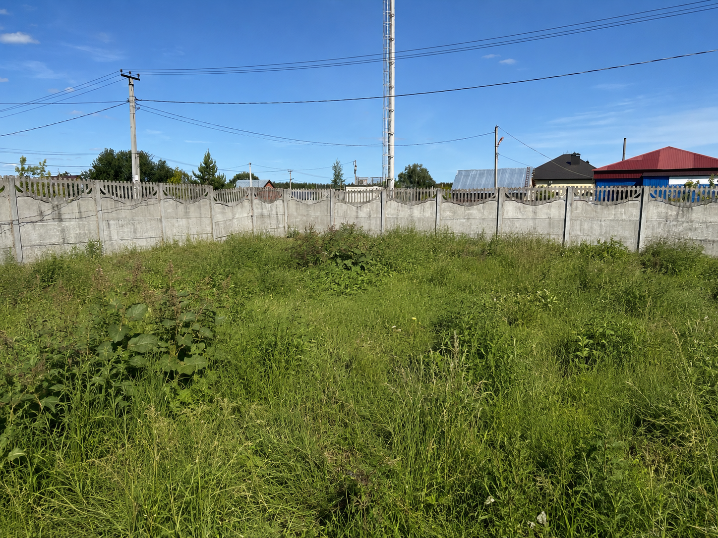 После покоса травы