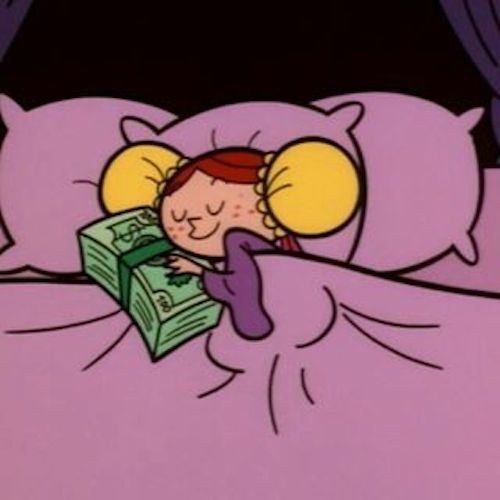 money and sleep