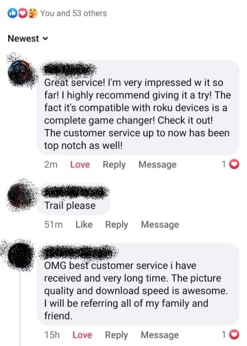 ZOL IPTV customer feedback