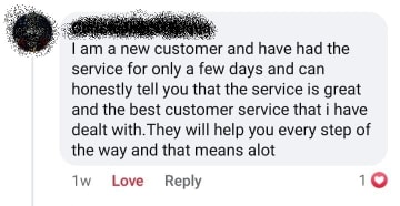 Positive review of IPTV service
