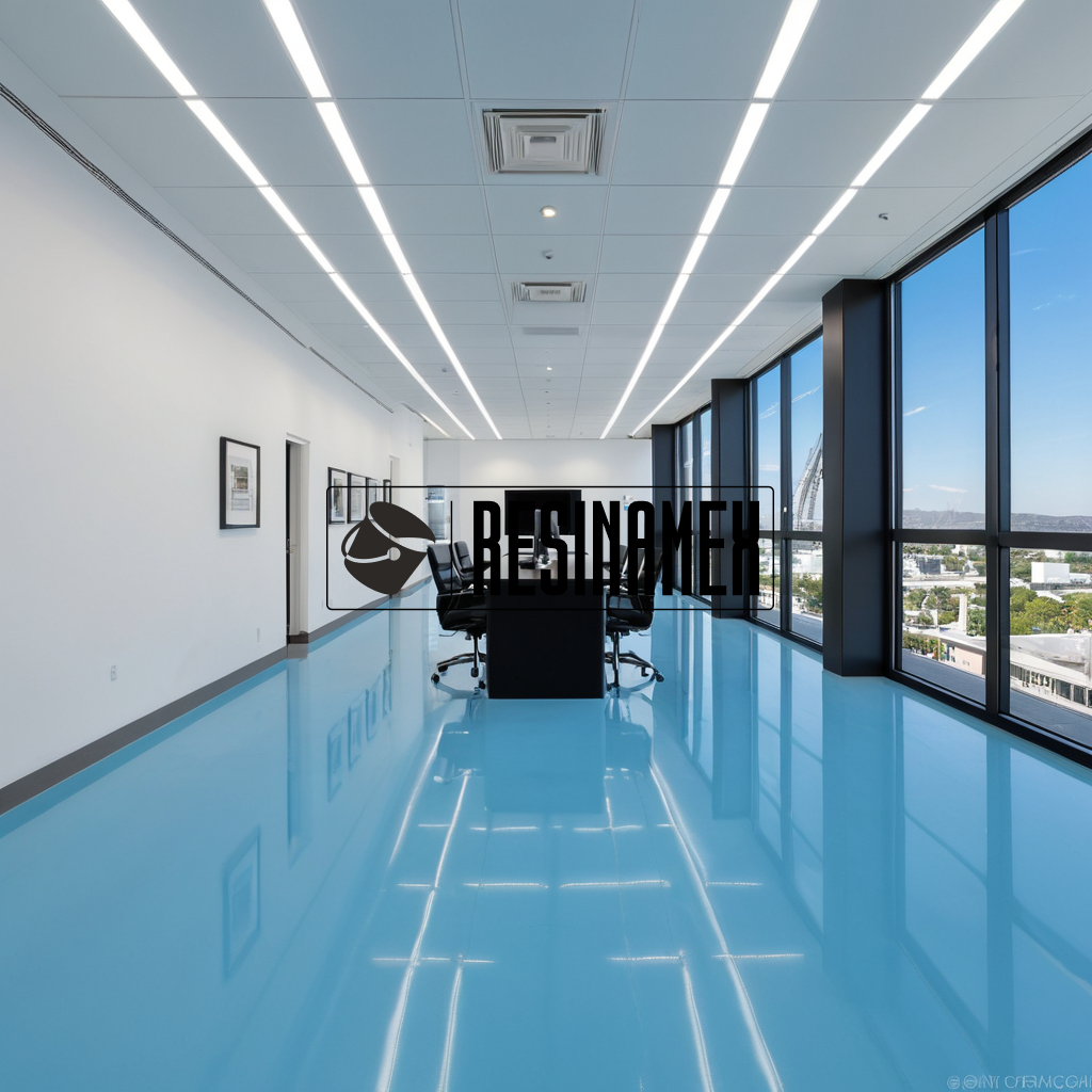 Instalación de Pisos Epoxicos para Oficinas en León Guanajuato por RESINAMEX