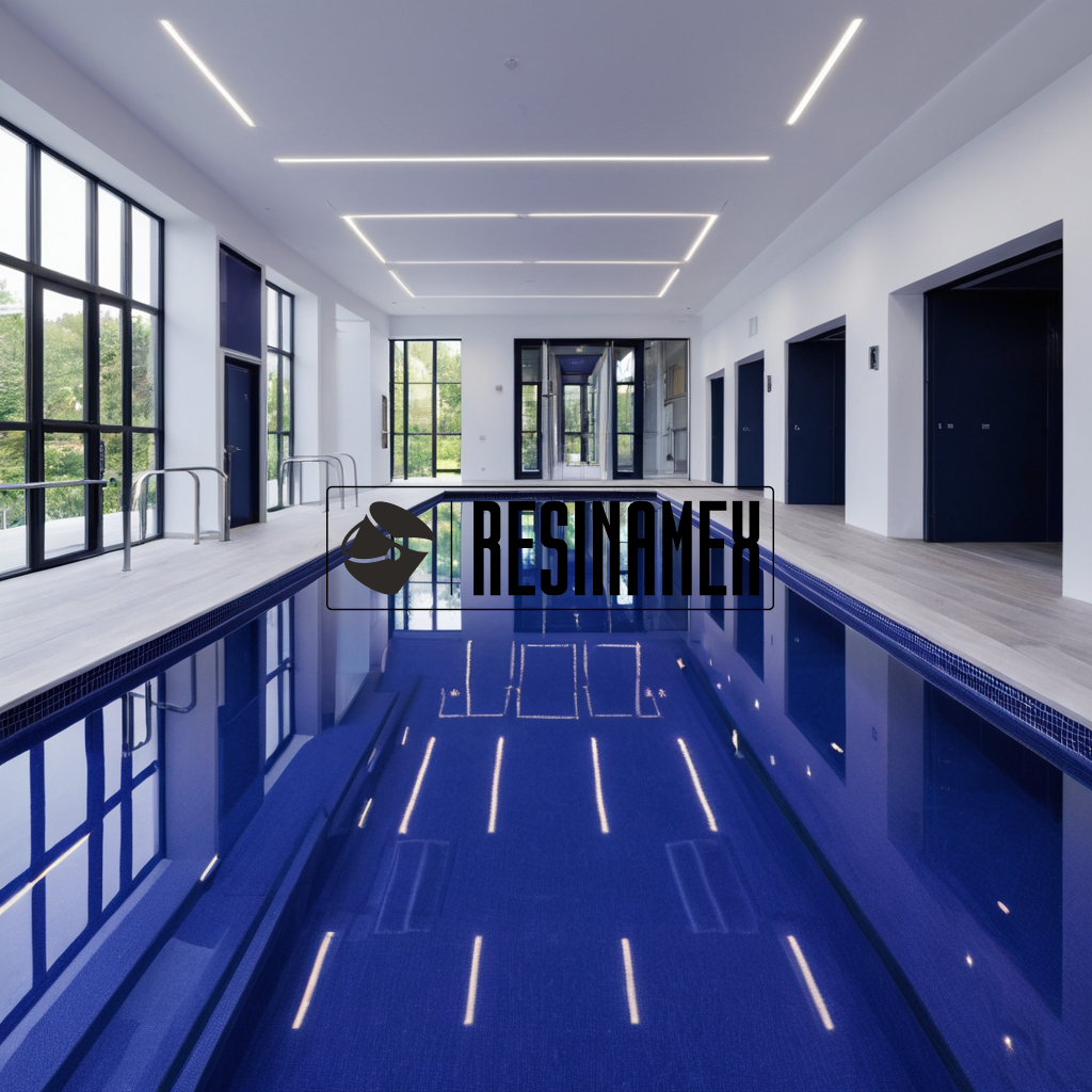 Instalación de Pisos Epoxicos para Piscinas Industriales en León Guanajuato por RESINAMEX