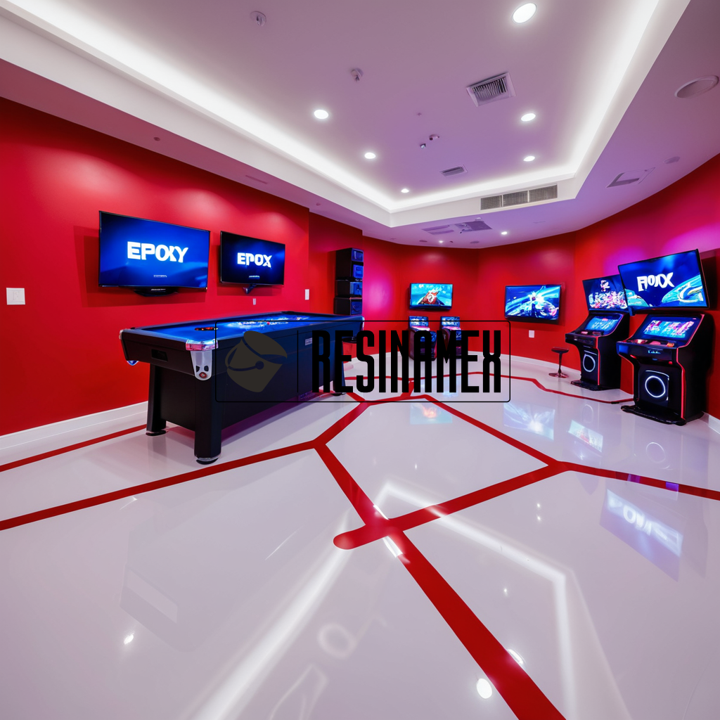 Instalación de Pisos Epóxicos para Centros Comerciales de Juegos y Entretenimiento en León Guanajuato por RESINAMEX