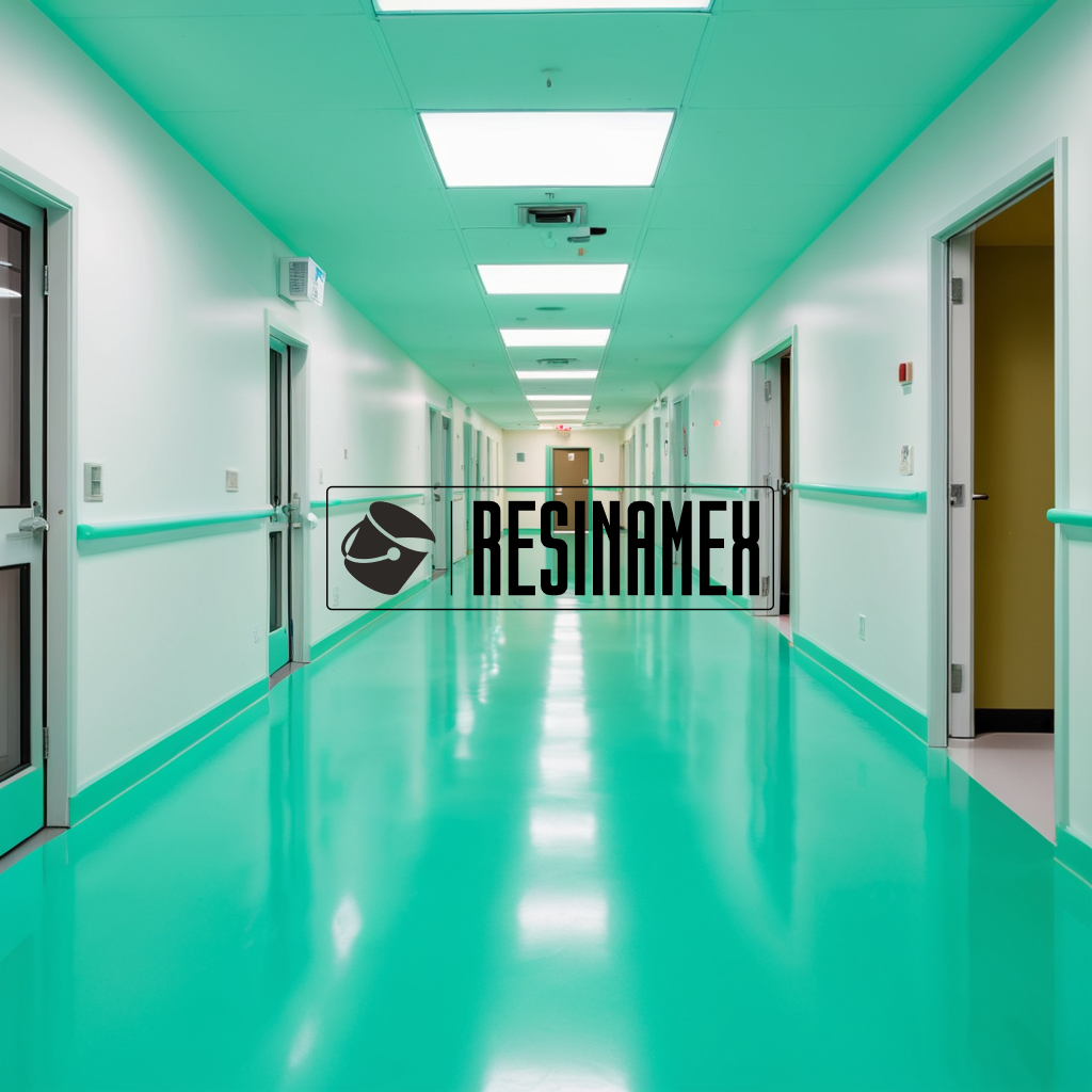 Instalación de Pisos Epóxicos para Hospitales Psiquiátricos en León Guanajuato por RESINAMEX