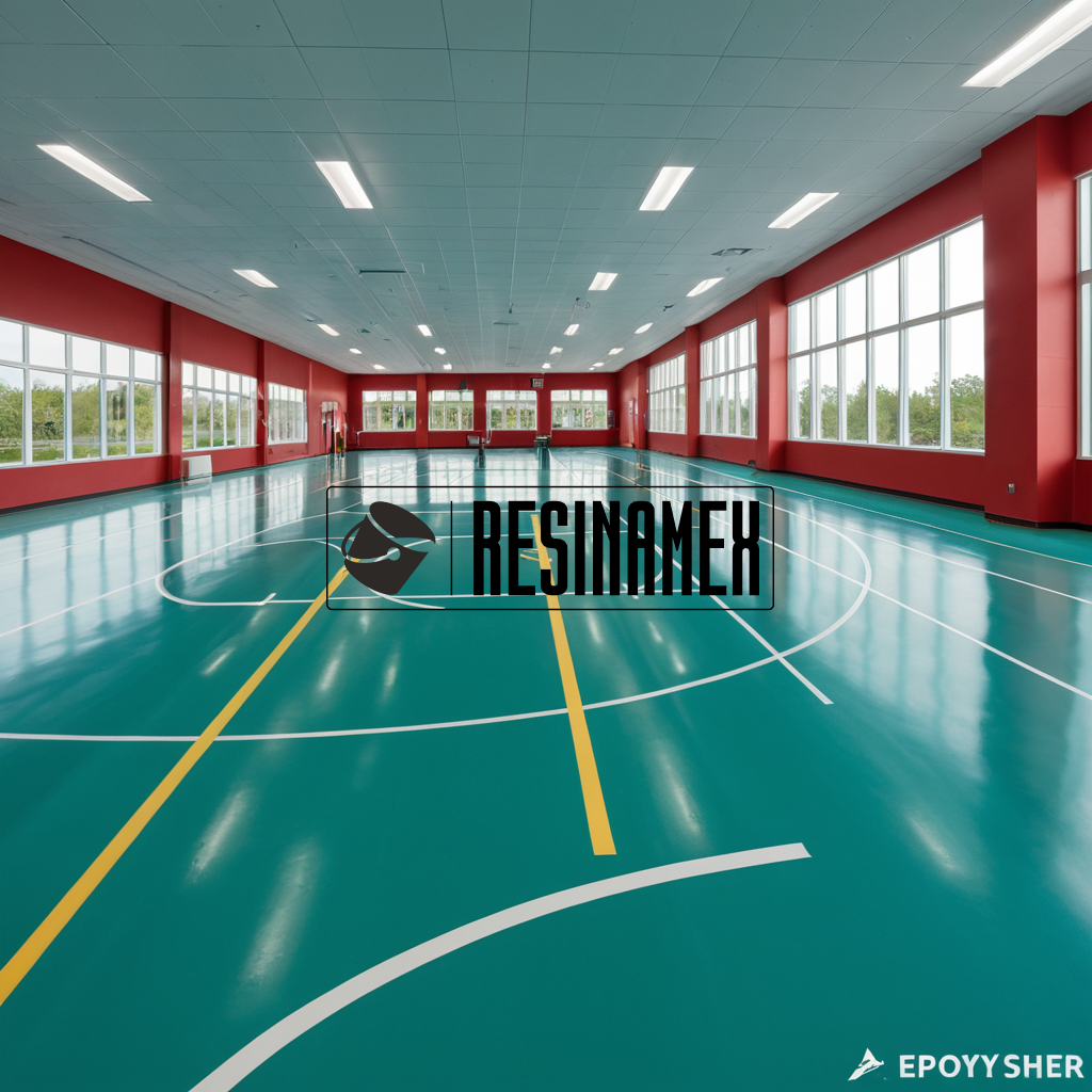 Instalación de Pisos Epoxicos para Centros Deportivos Familiares en León Guanajuato por RESINAMEX