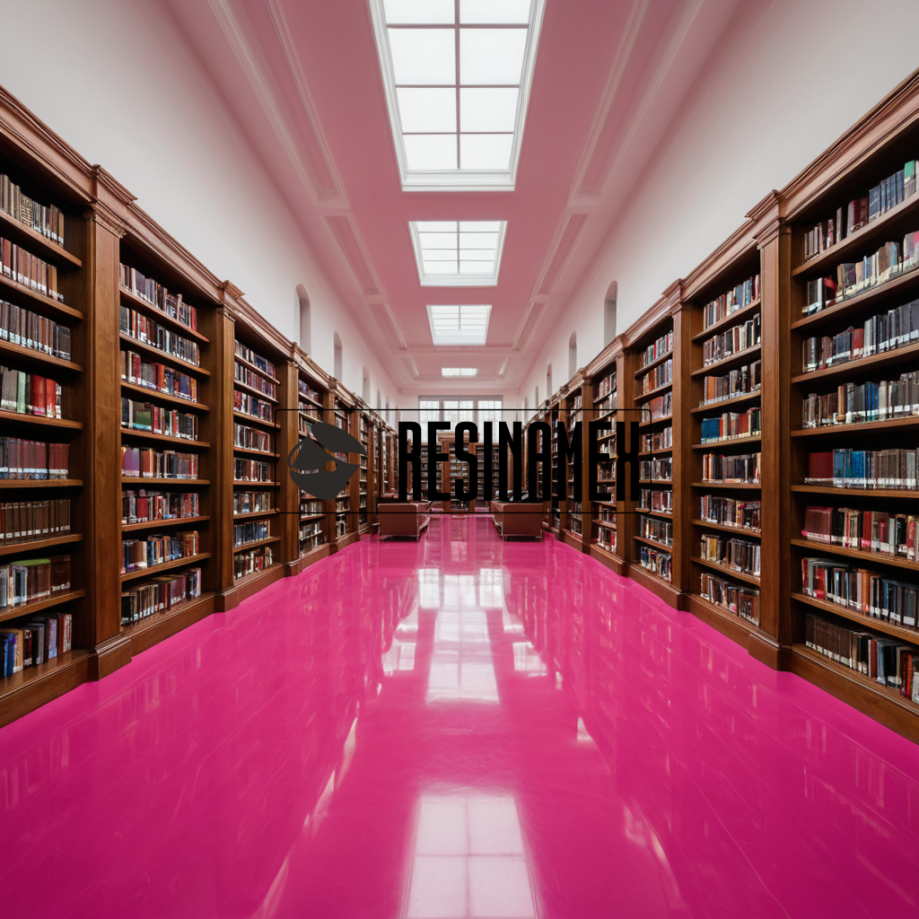 Instalación de Pisos Epóxicos para Bibliotecas en León Guanajuato por RESINAMEX