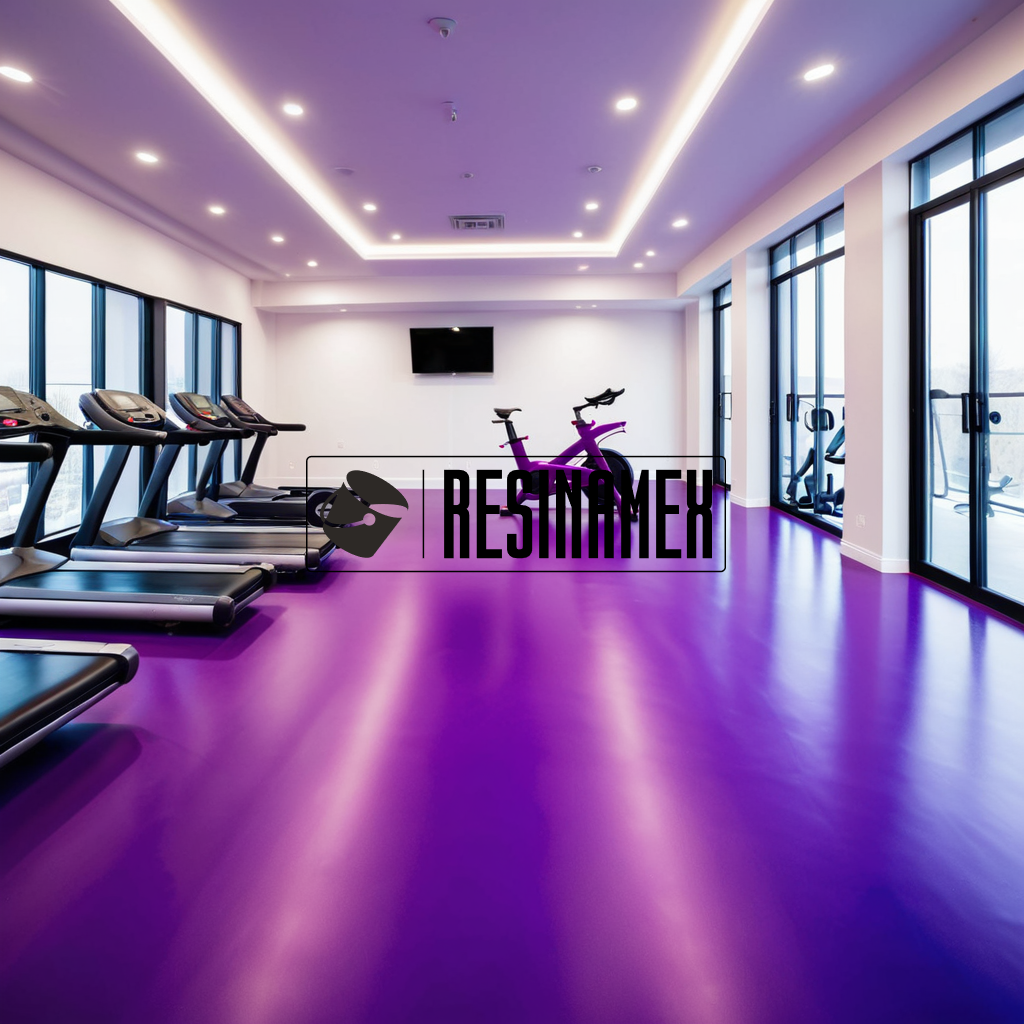 Instalación de Pisos Epóxicos para Zonas de Fitness en León Guanajuato por RESINAMEX