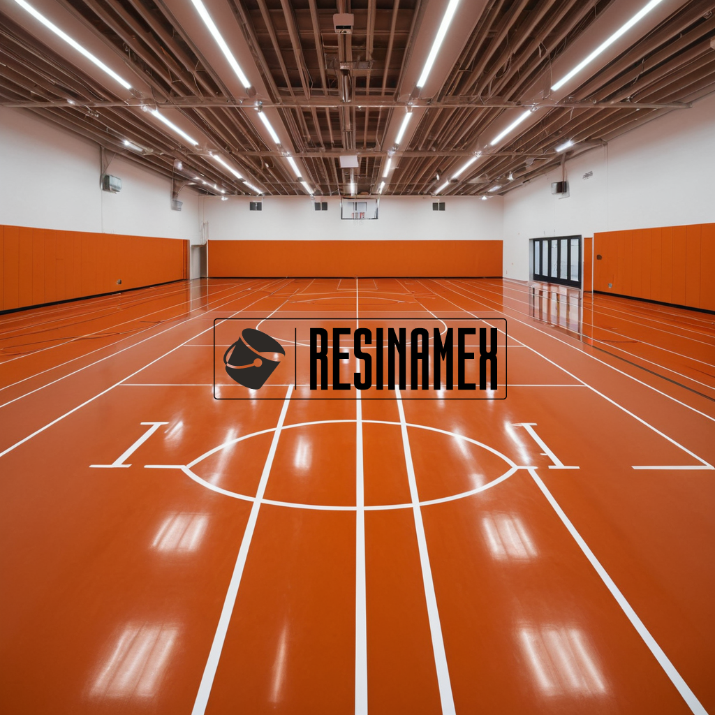 Instalación de Pisos Epóxicos para Instalaciones Sportivas en León Guanajuato por RESINAMEX