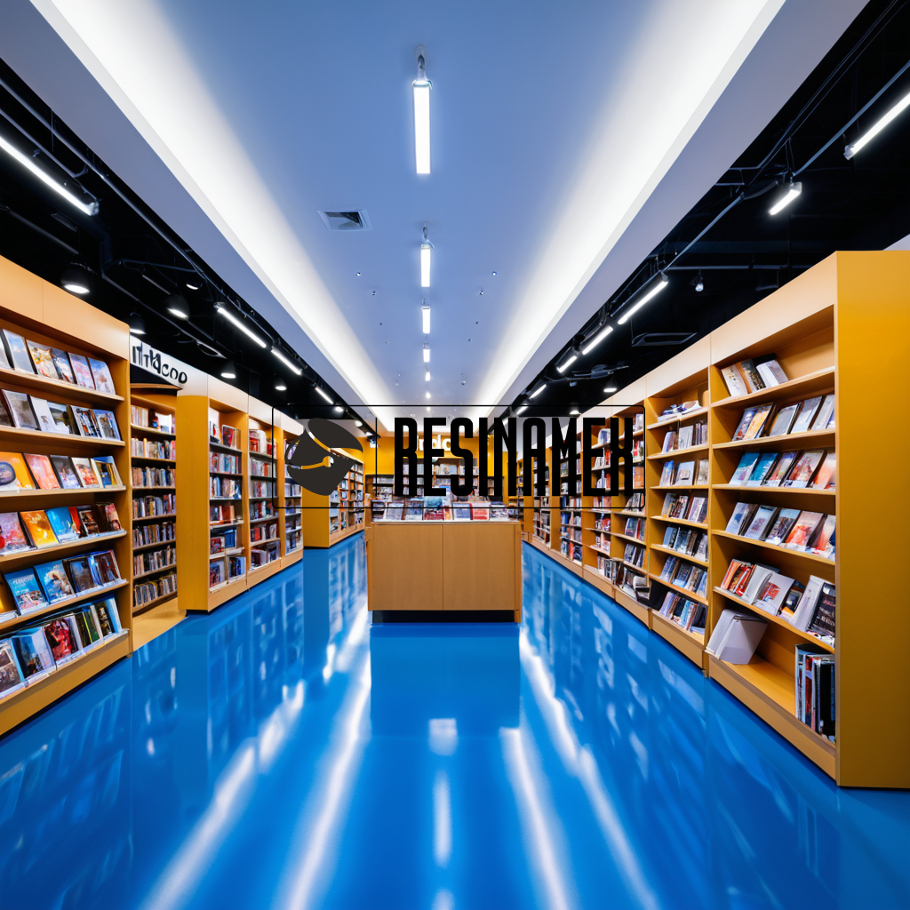Instalación de Pisos Epóxicos para Centros Comerciales de Libros y Revistas en León Guanajuato por RESINAMEX
