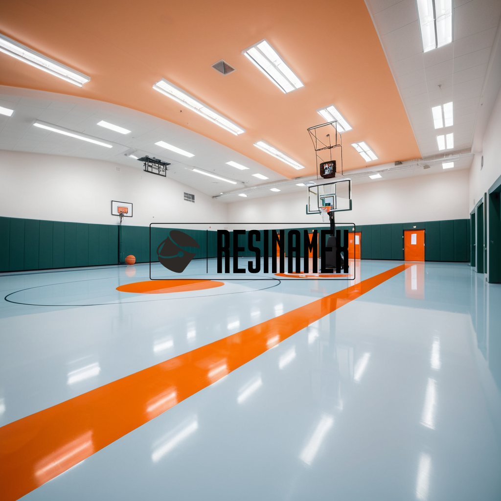 Instalación de Pisos Epóxicos para Instalaciones Deportivas en León Guanajuato por RESINAMEX