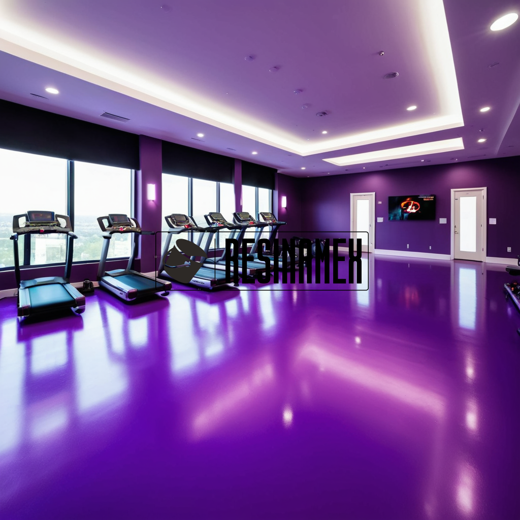 Instalación de Pisos Epóxicos para Zonas de Fitness en León Guanajuato por RESINAMEX