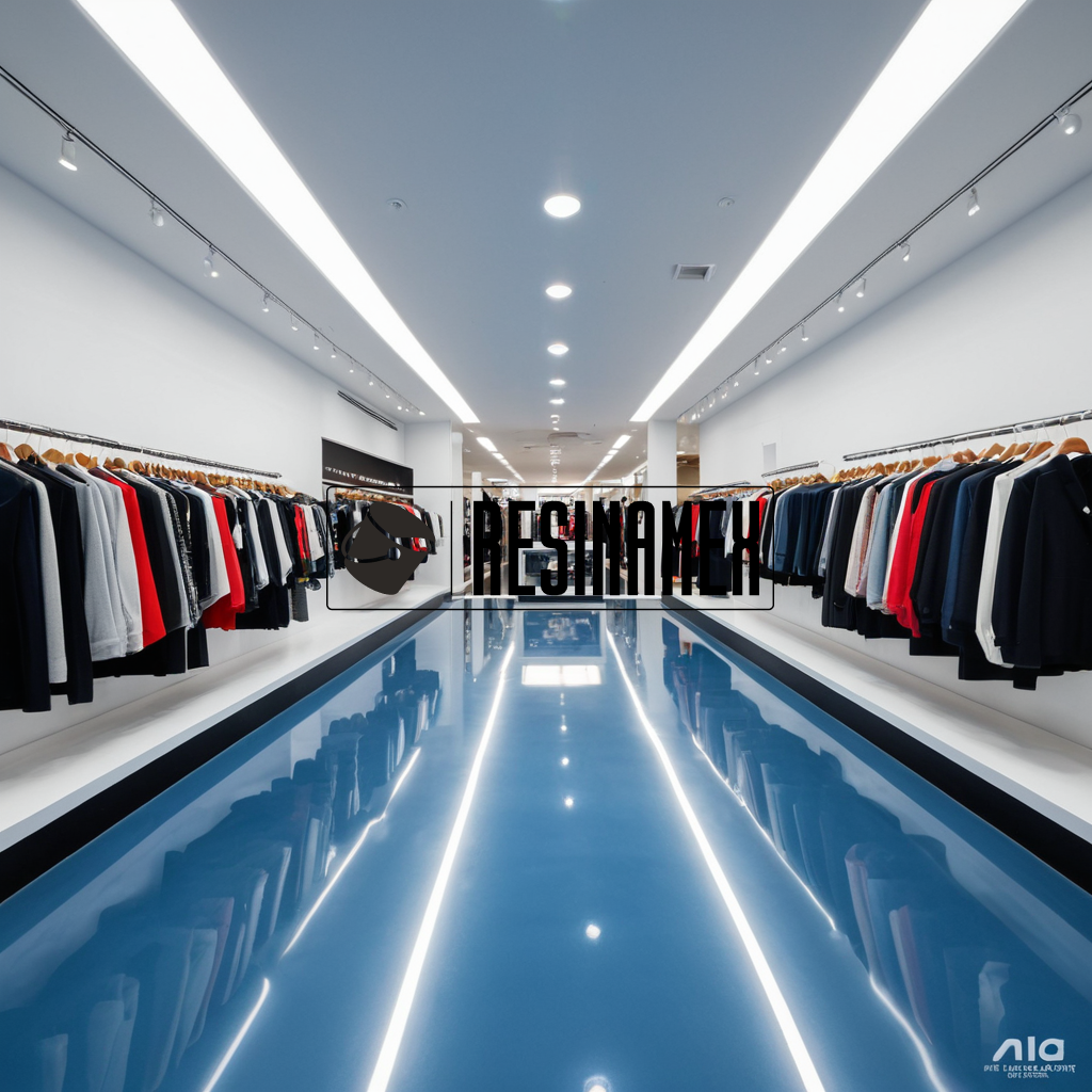 Instalación de Pisos Epóxicos para Tiendas Ropa en León Guanajuato por RESINAMEX