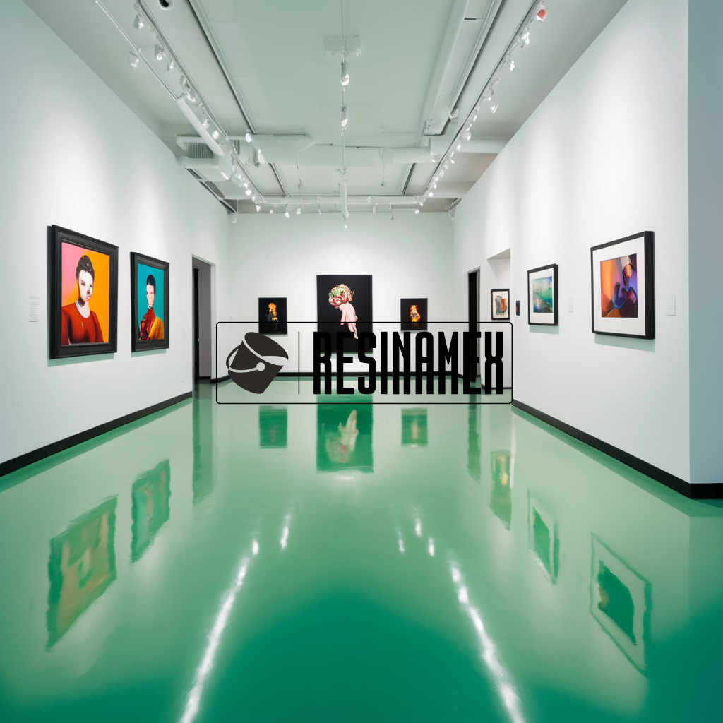 Instalación de Pisos Epoxicos para Galerías de Arte en León Guanajuato por RESINAMEX