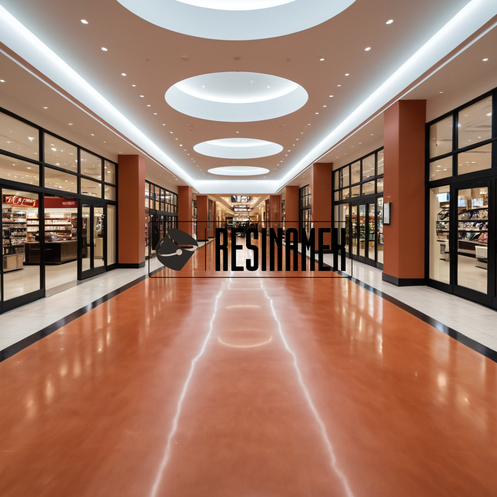 Instalación de Pisos Epoxicos para Plazas Comerciales en León Guanajuato por RESINAMEX