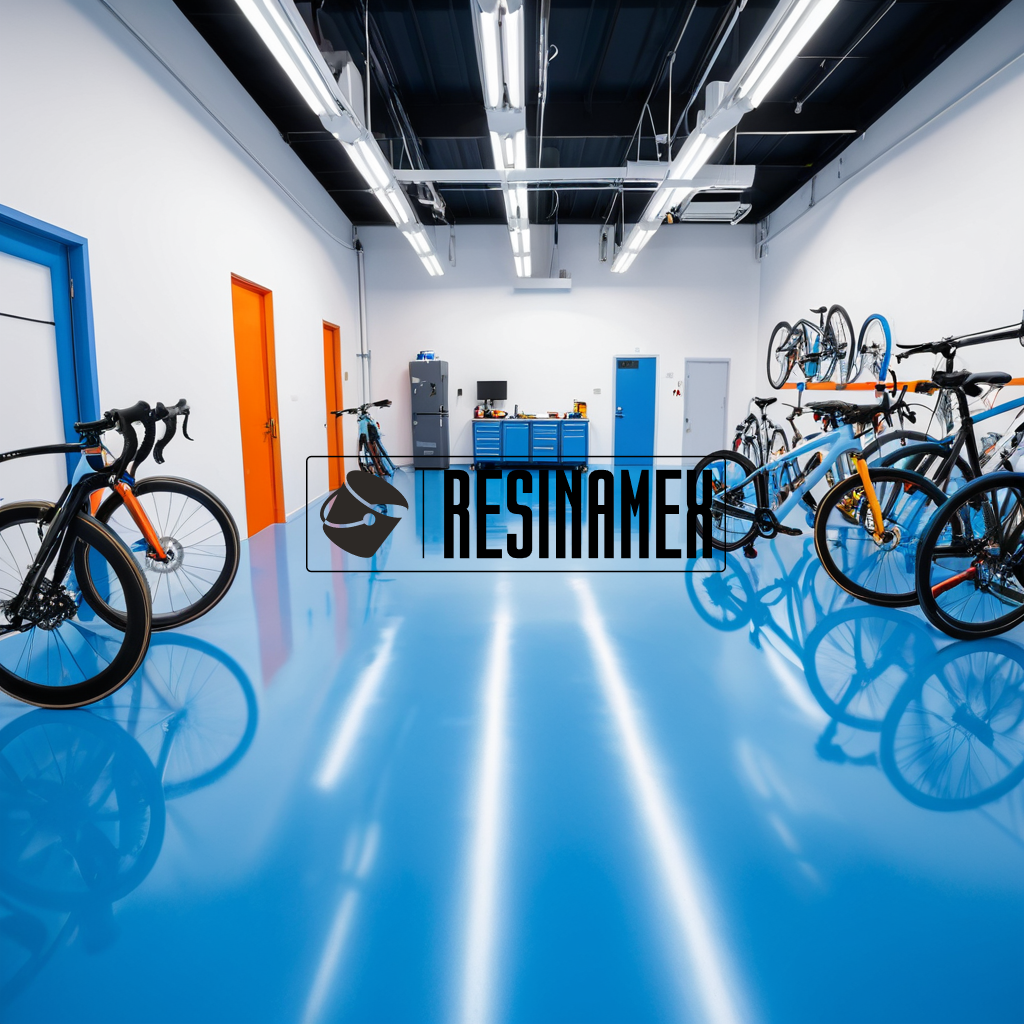 Instalación de Pisos Epóxicos para Talleres de Reparación de Bicicletas en León Guanajuato por RESINAMEX
